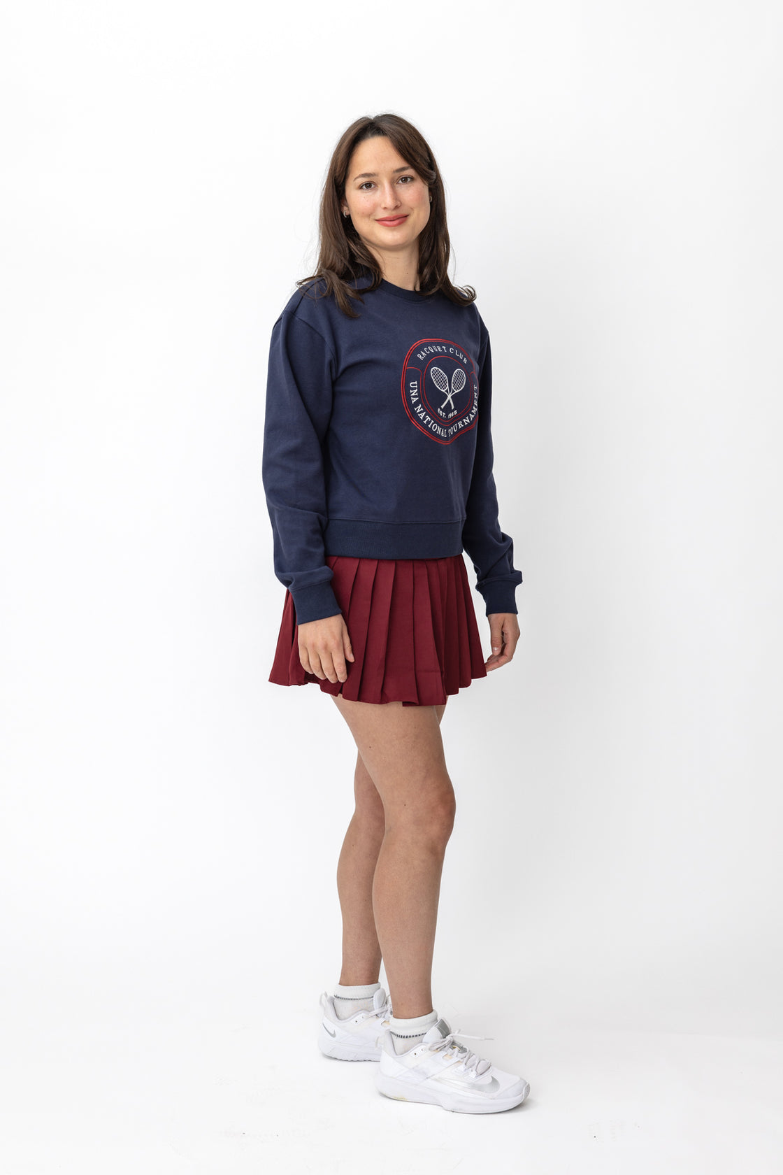 The Racquet Crewneck (Navy)