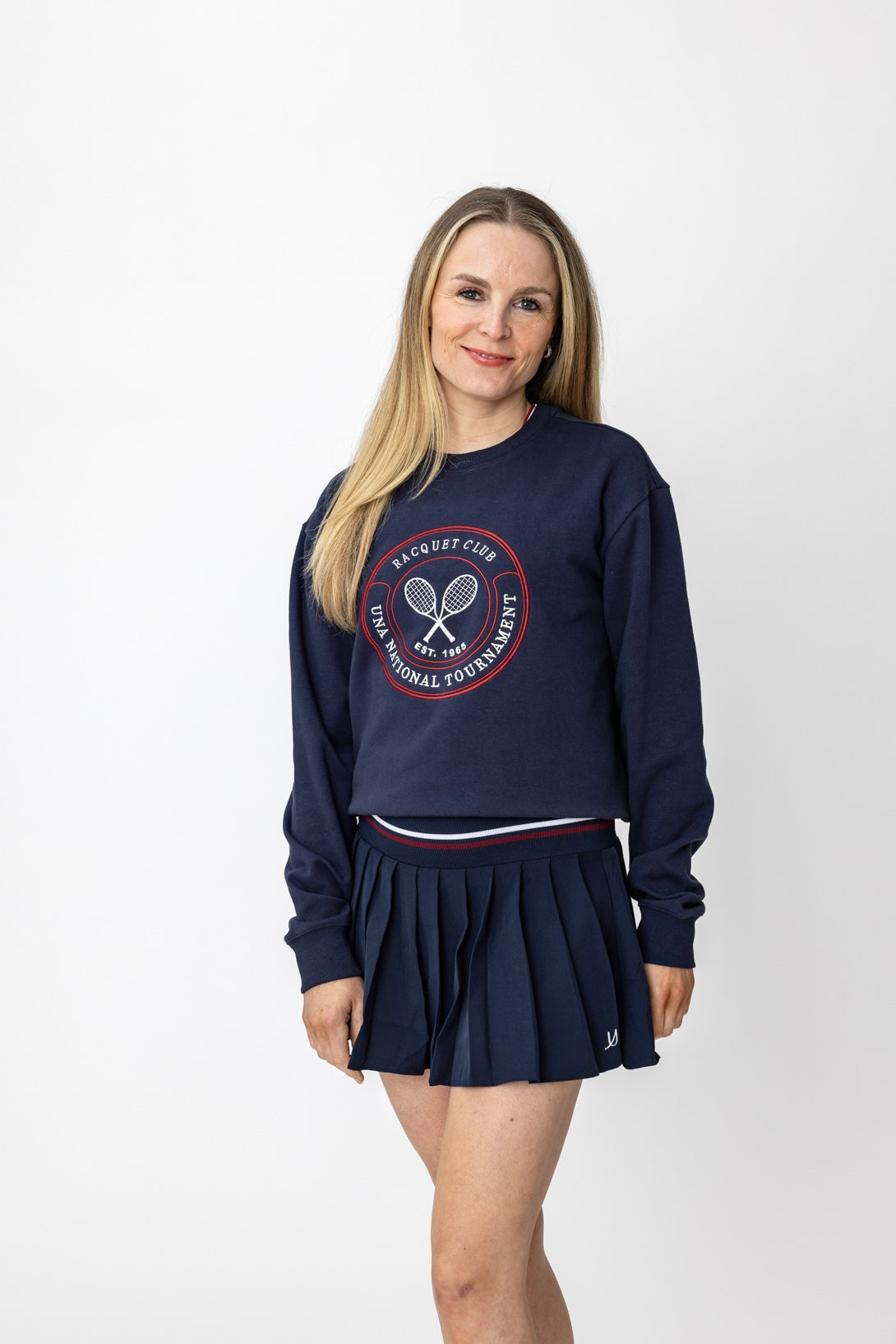 The Racquet Crewneck (Navy)