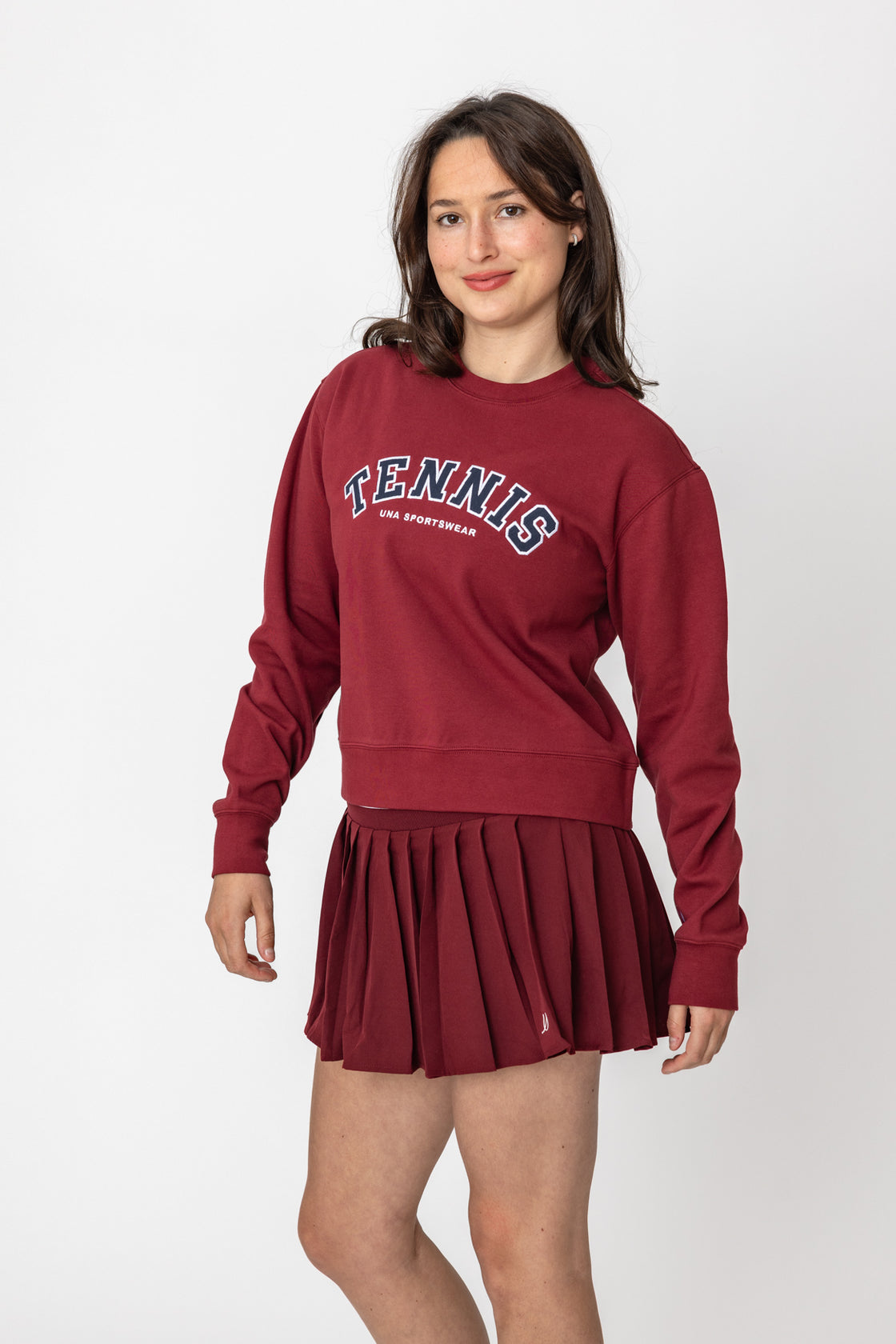 The Burgundy crewneck