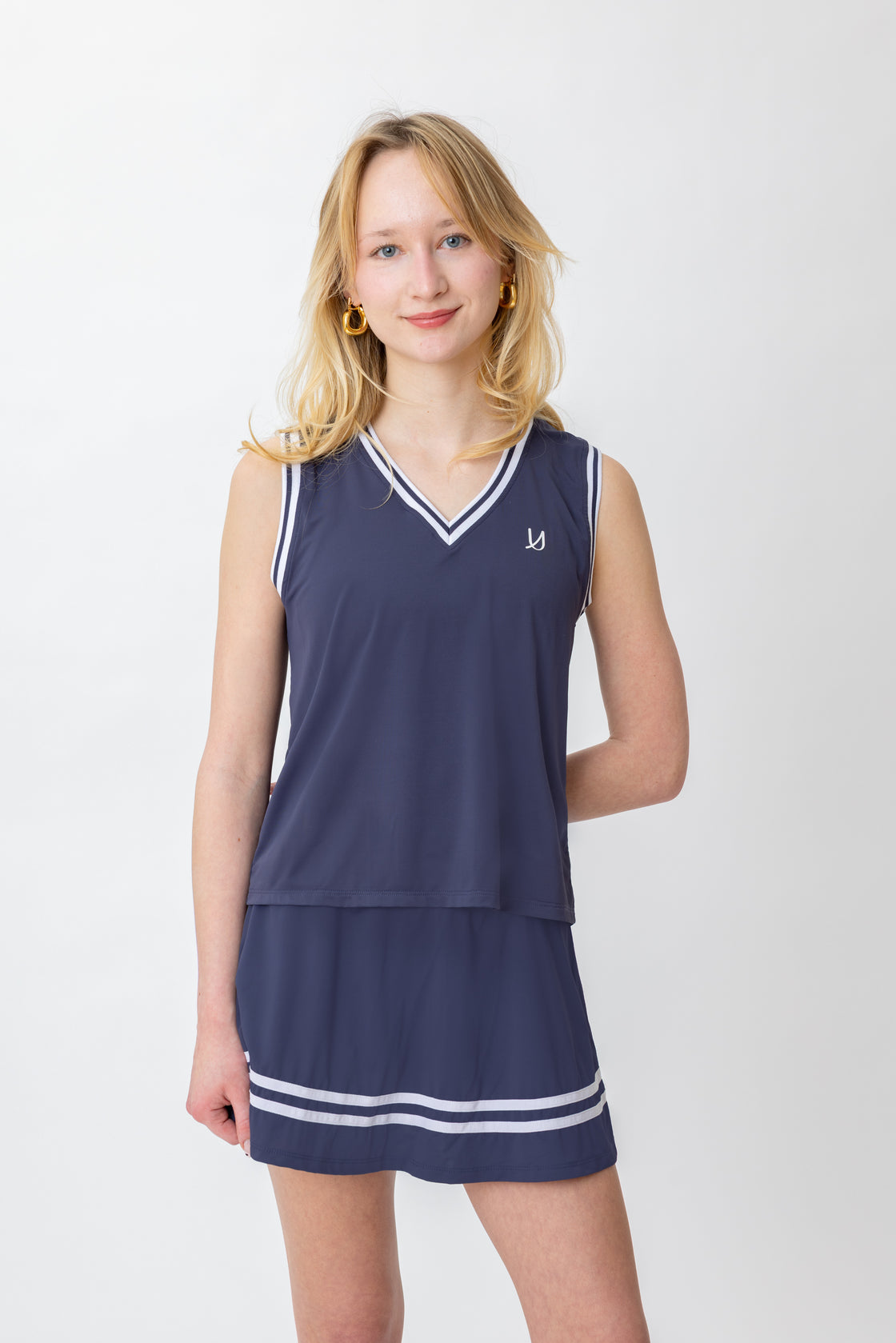 Jenny V-Neck Tank Top (Blue)