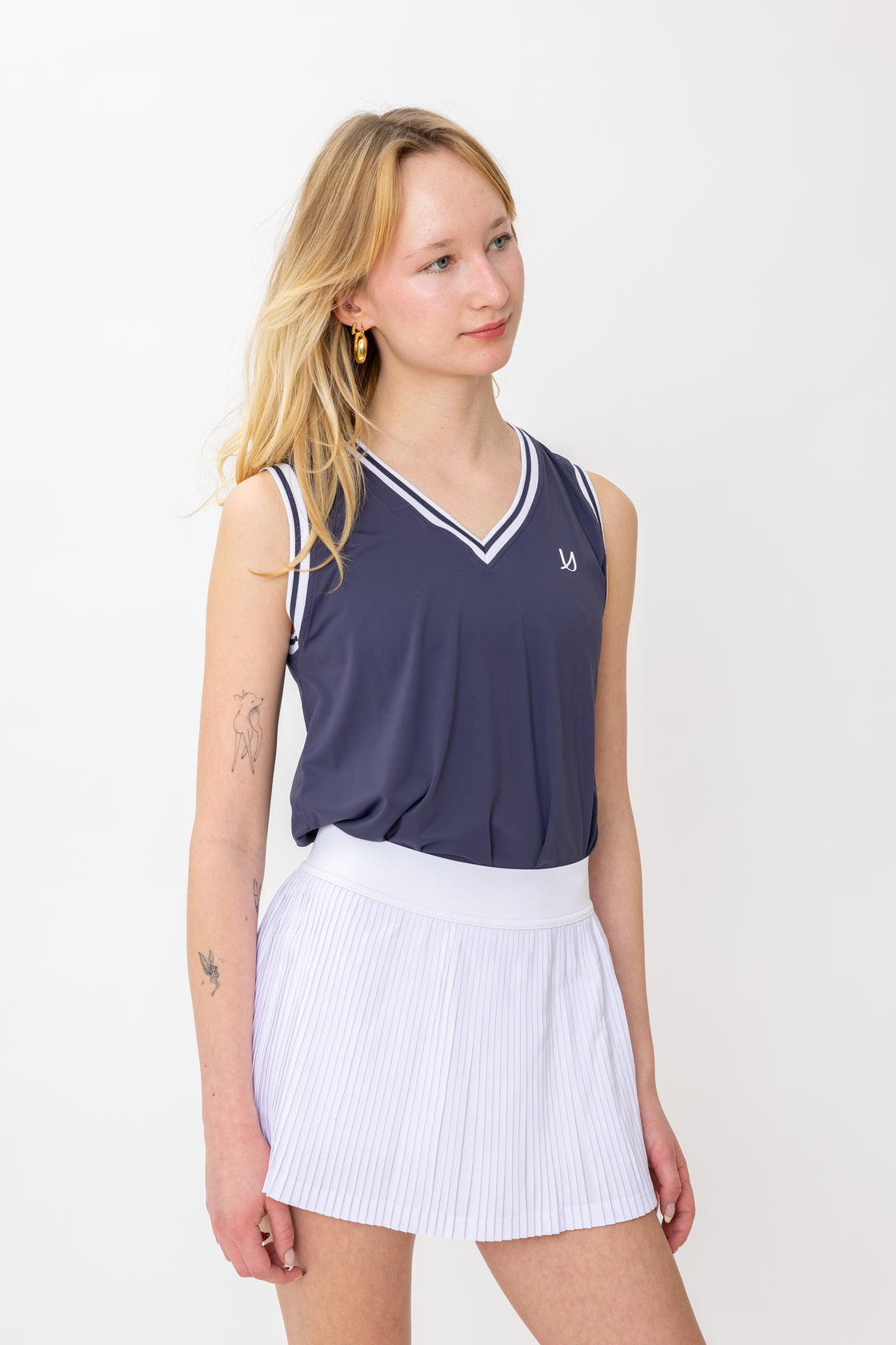Jenny V-Neck Tank Top (Blue)