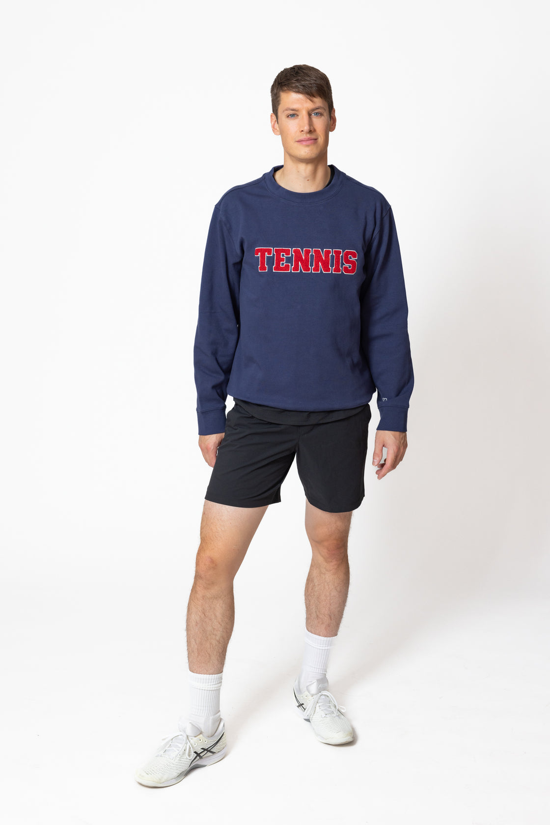 Tennis Blue Crewneck For Mens