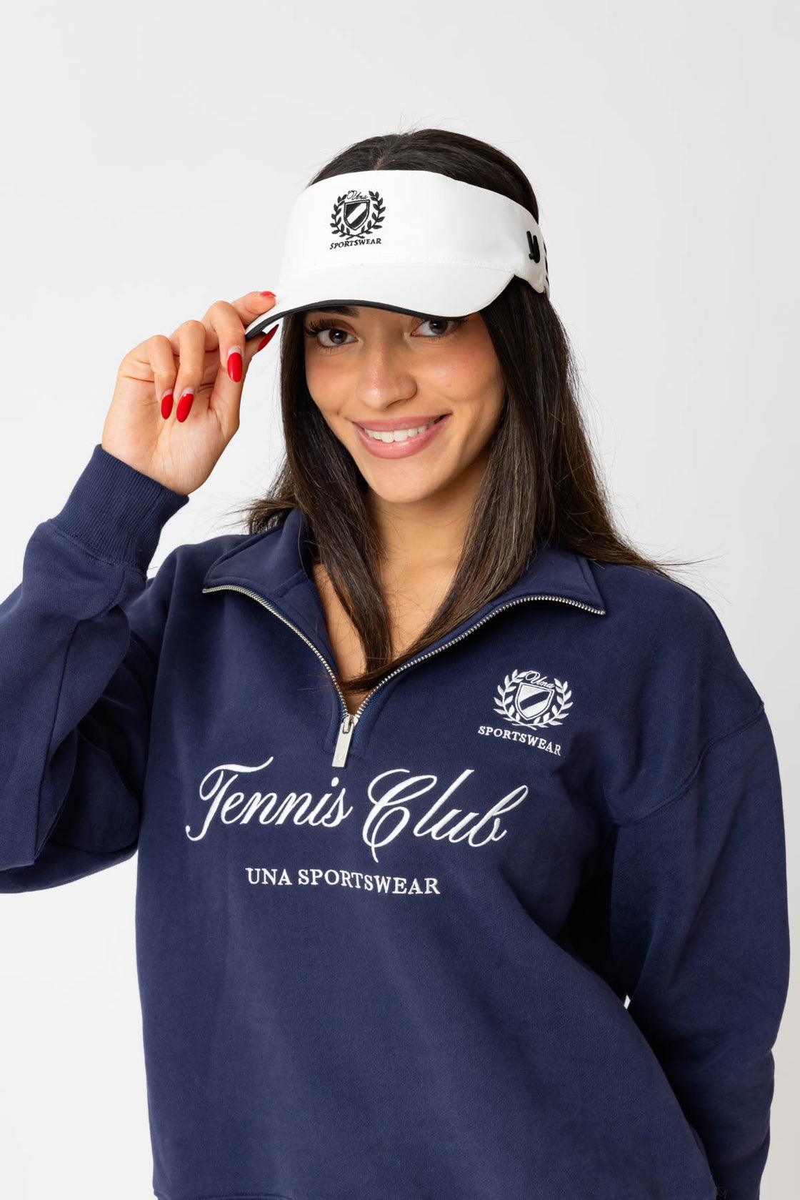 The Una White Visor