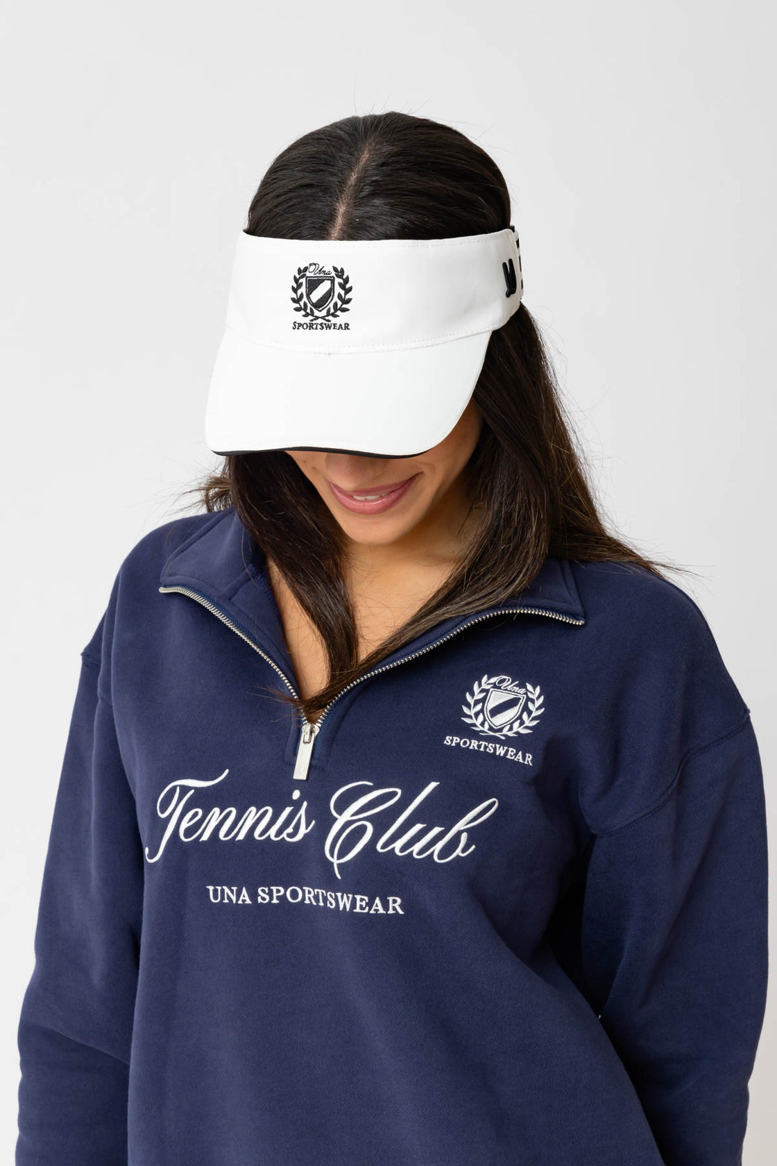 The Una White Visor