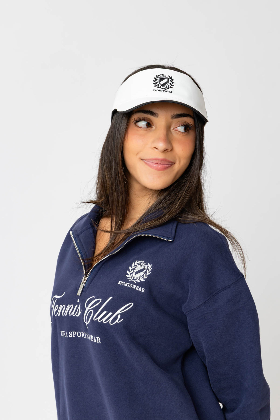 The Una White Visor