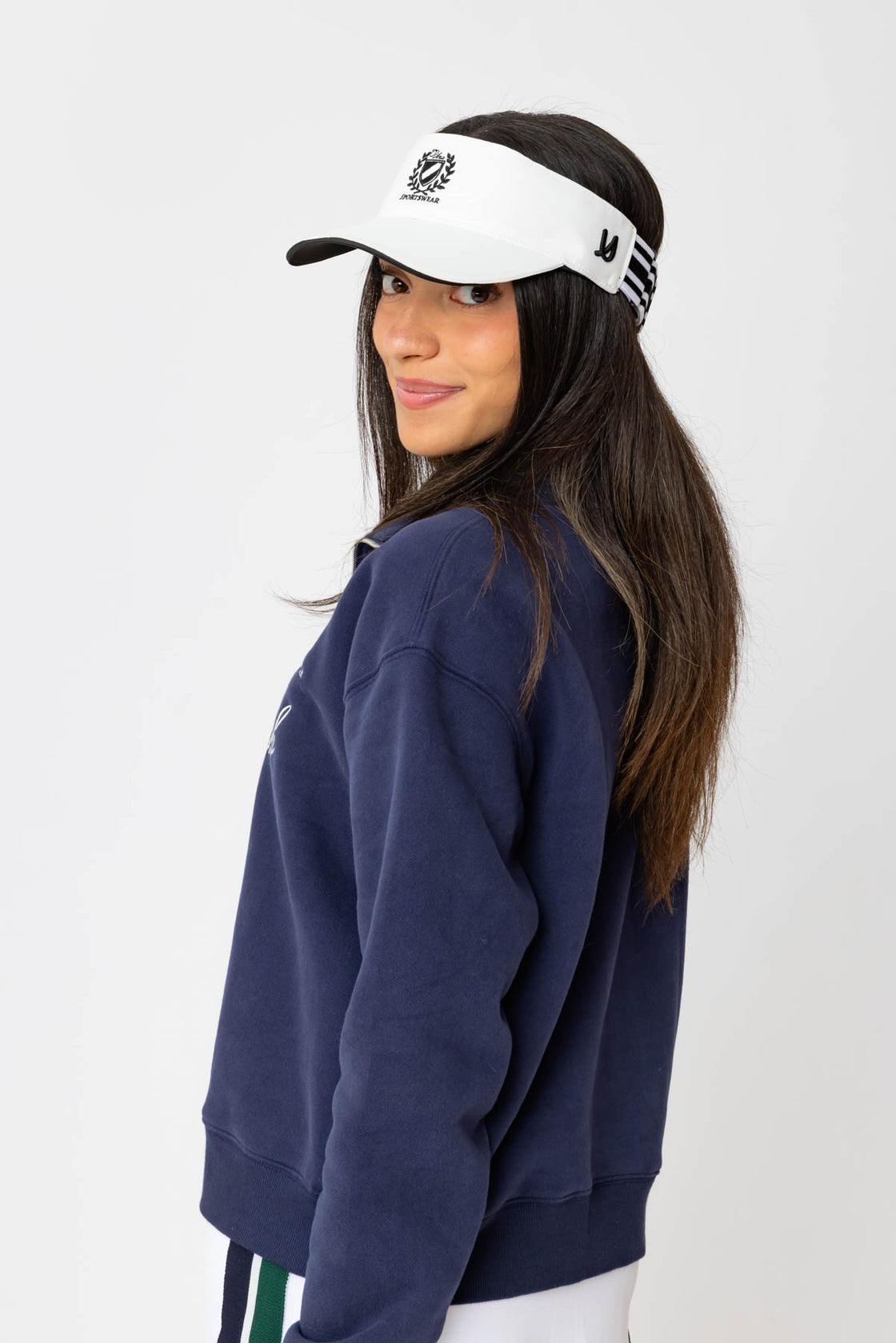 The Una White Visor