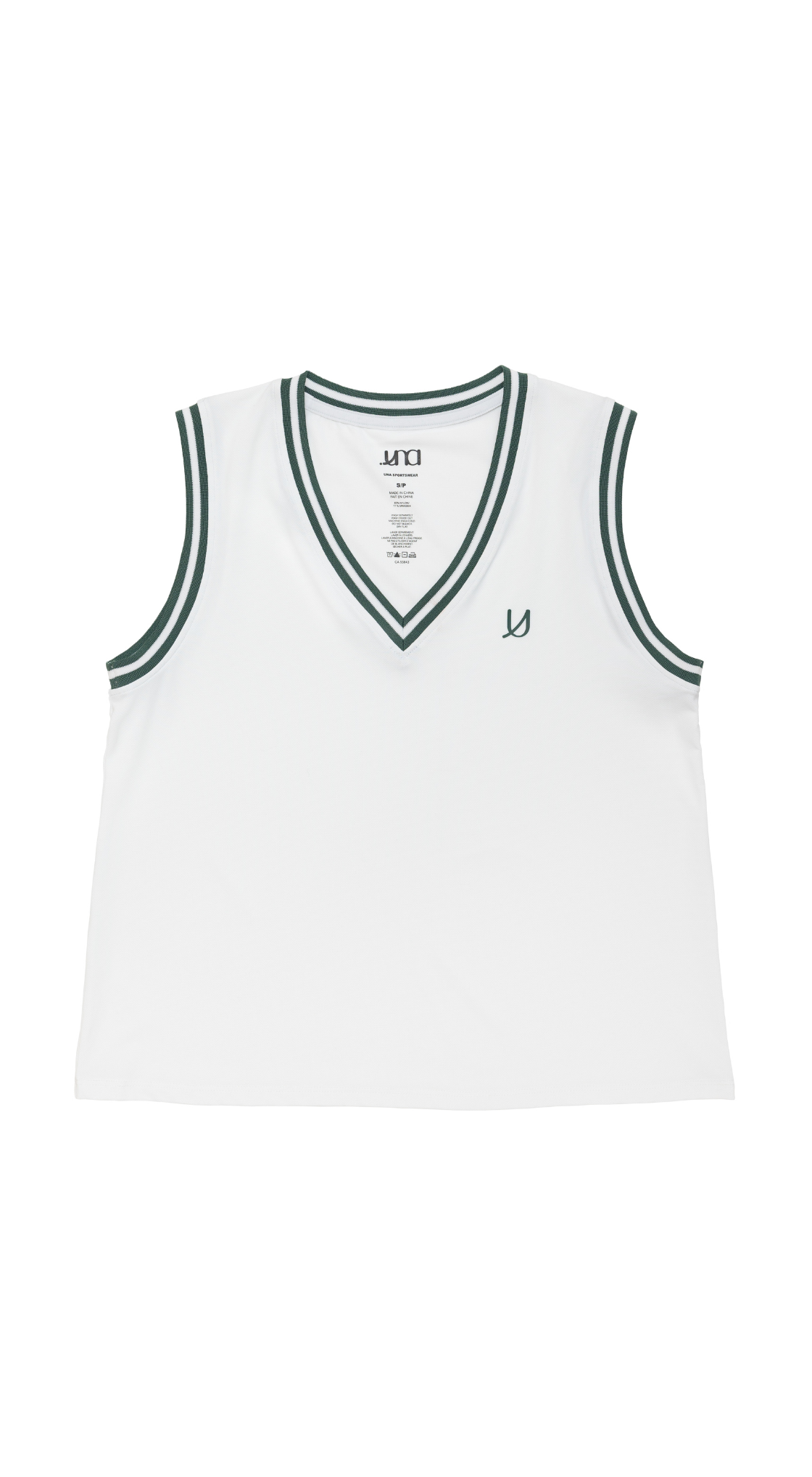 Jenny V-Neck Tank Top (White)