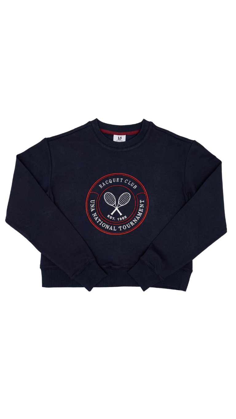 The racquet crewneck navy