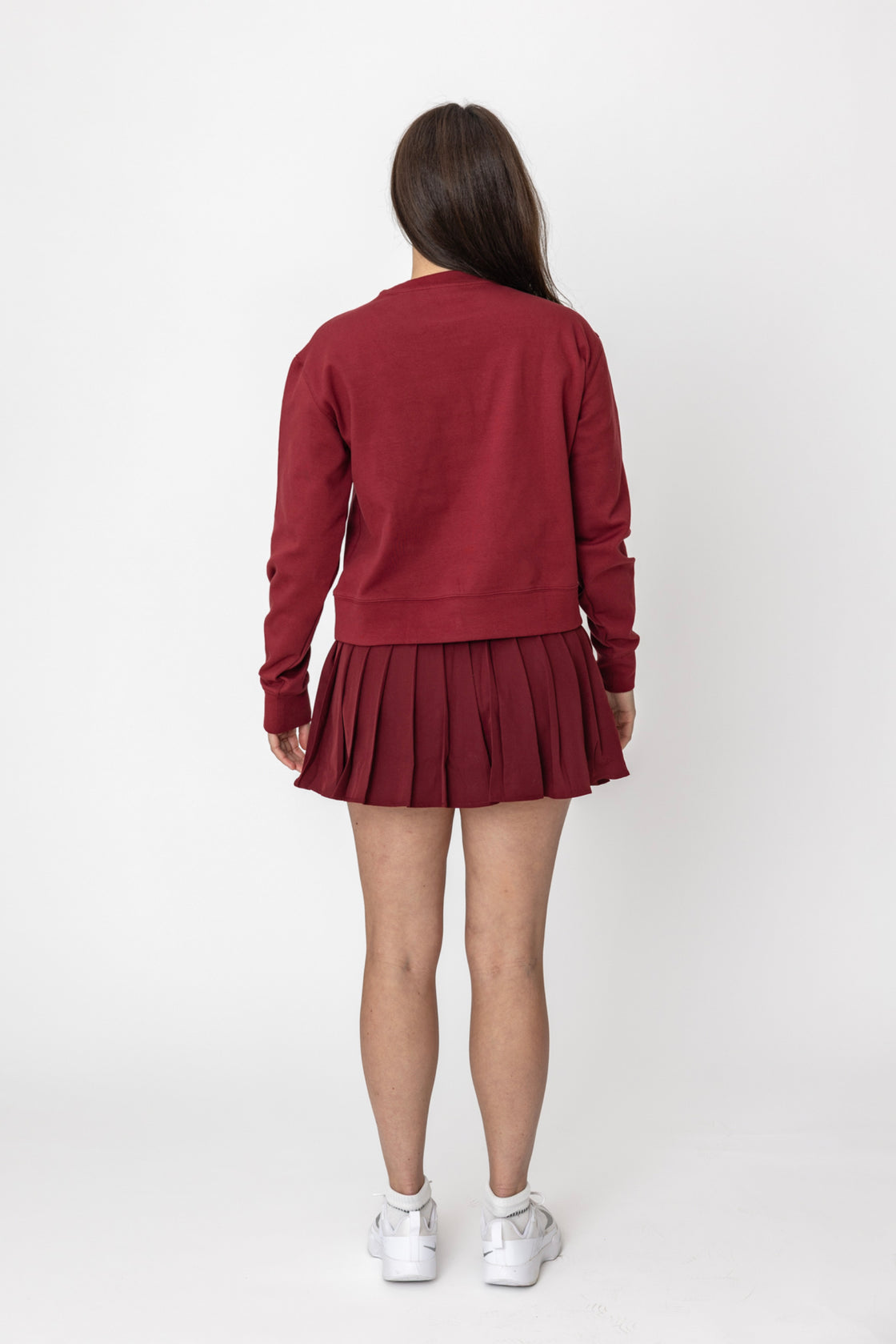 The Burgundy crewneck