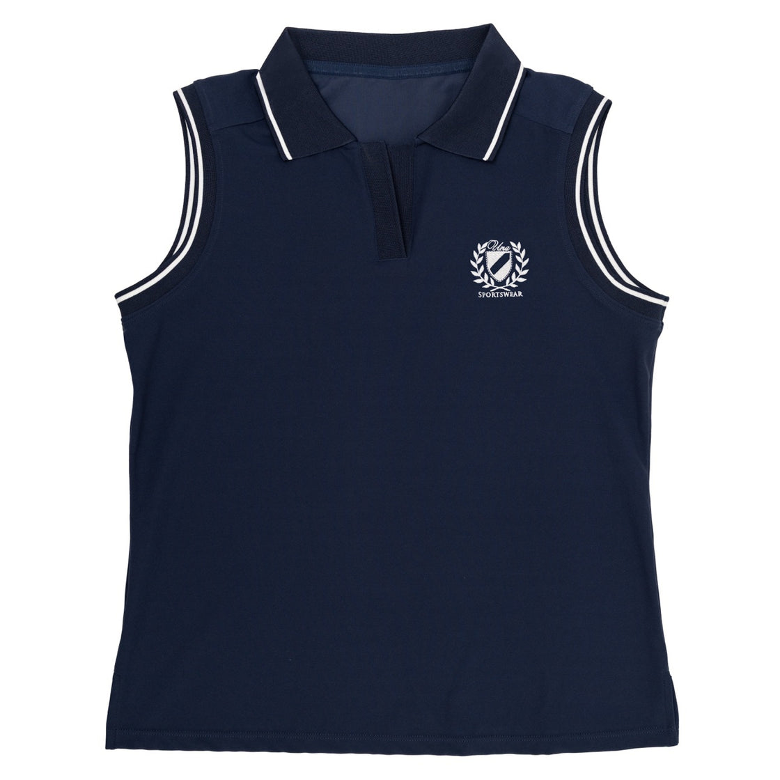 Polo Crest navy flat lay